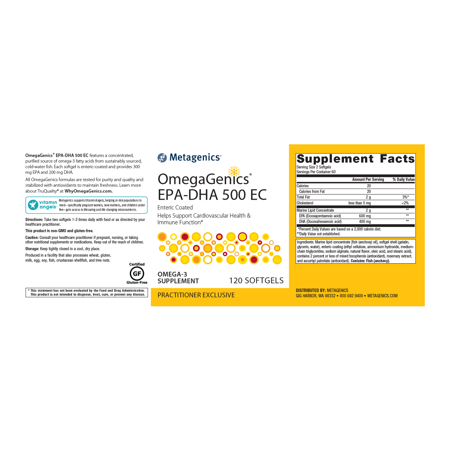 OmegaGenics™ EPA-DHA 500 Enteric Coated